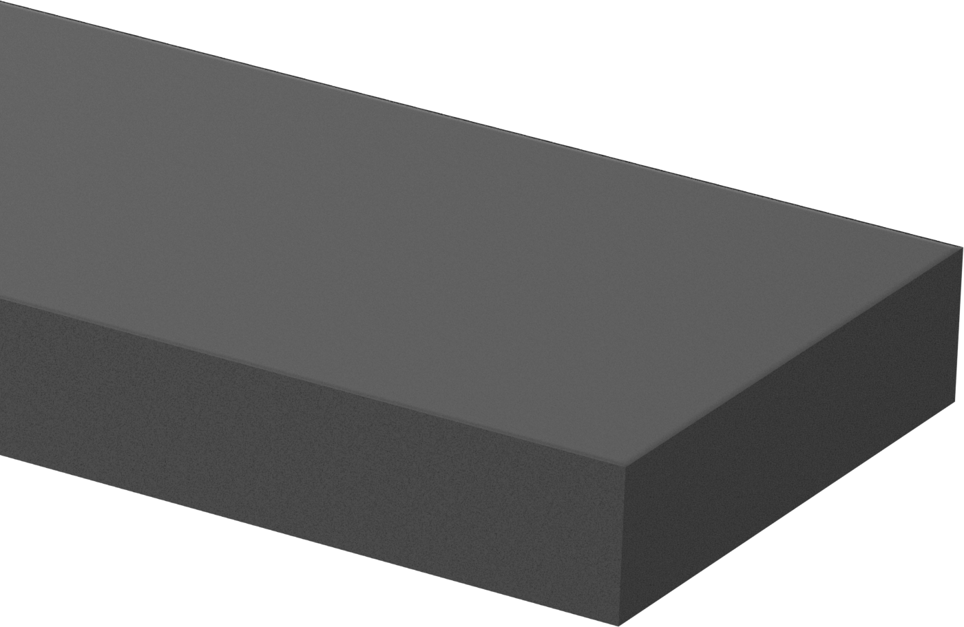 Denizcilik Sınıfı Neme Dayanıklı HDPE Çubuk, 1“ Kalınlık x 4” Genişlik x 2 Fit Uzunluk