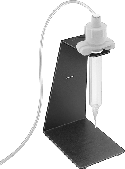Adapter, Syringe, and Syringe Holder (Sold Separately)