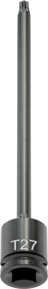 Uzun Uçlu Darbeli Torx Uç Soketi, 3/8" Kare Tahrik, T27 Tahrik Boyutu