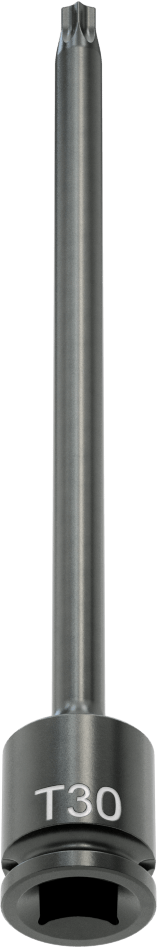 Uzun Uçlu Darbeli Torx Uç Soketi, 3/8" Kare Tahrik, T30 Tahrik Boyutu