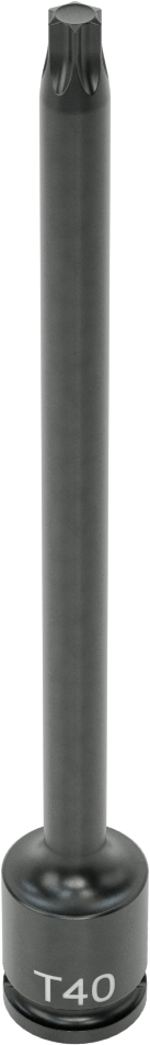 Uzun Uçlu Darbeli Torx Uç Soketi, 3/8" Kare Tahrik, T40 Tahrik Boyutu
