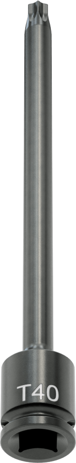 Uzun Uçlu Darbeli Torx Uç Soketi, 3/8" Kare Tahrik, T40 Tahrik Boyutu