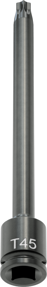 Uzun Uçlu Darbeli Torx Uç Soketi, 3/8" Kare Tahrik, T45 Tahrik Boyutu