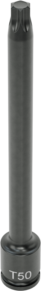 Uzun Uçlu Darbeli Torx Uç Soketi, 3/8" Kare Tahrik, T50 Tahrik Boyutu