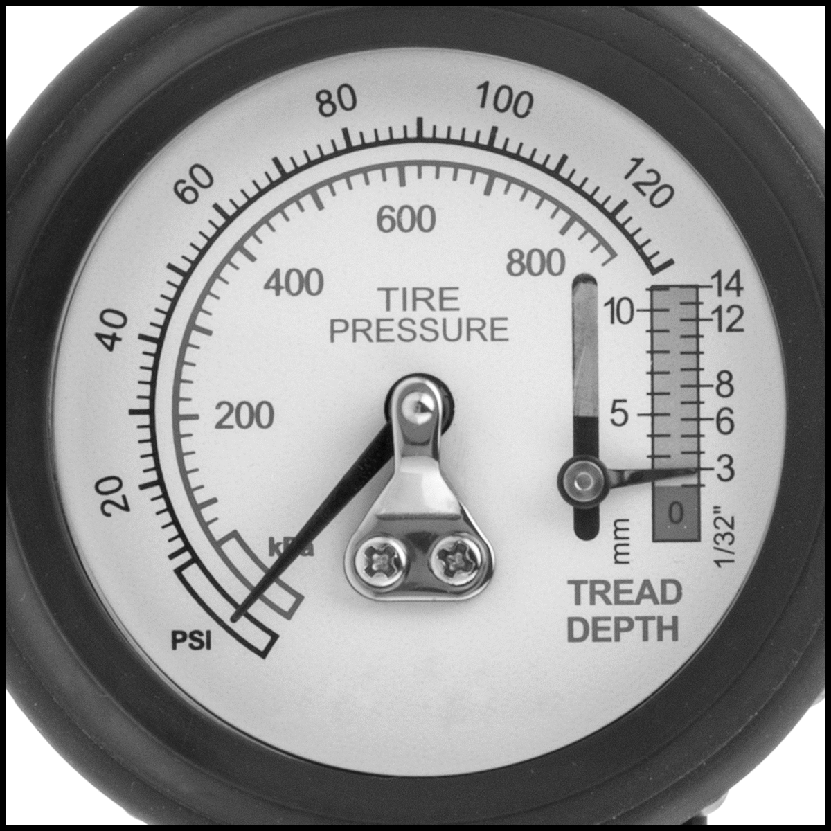 Kadranlı Lastik Basınç Ölçer, 1 Açılı Başlık, 0-120 PSI