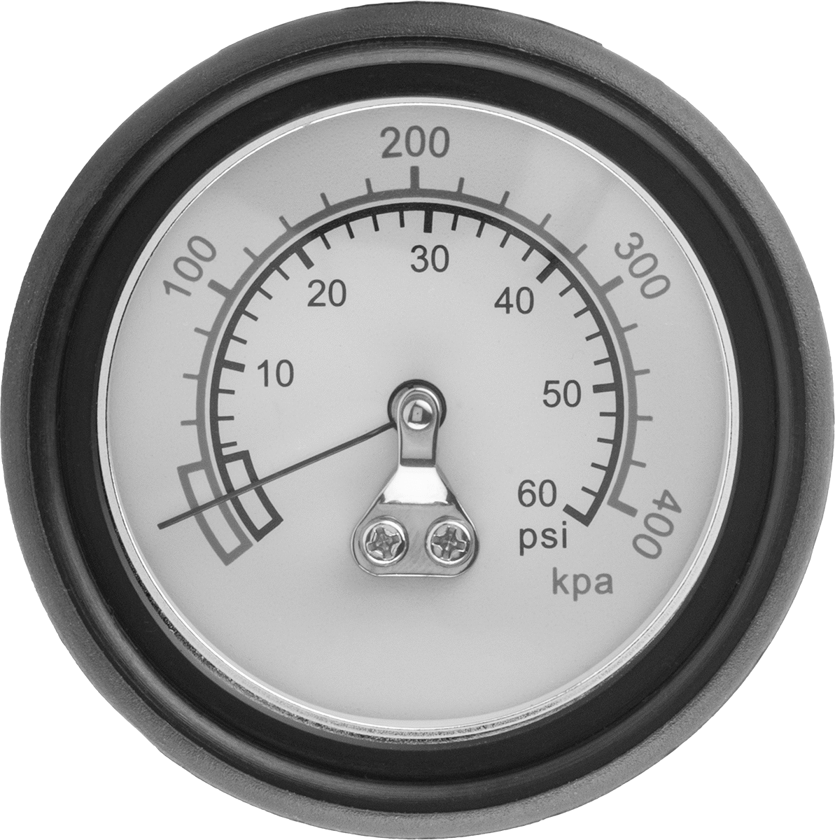 Kadranlı Lastik Basınç Ölçer, 1 Açılı Başlık, 0-60 PSI