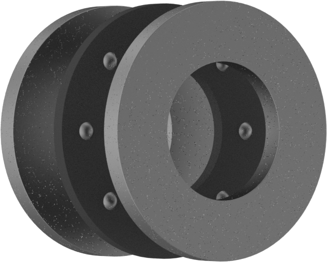Eksenel Bilyalı Rulman, Çelik, 1/2" Mil Çapı için, 15/16" OD, 0,249" Kalınlık
