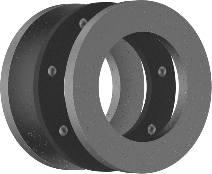 Eksenel Bilyalı Rulman, Çelik, 7/8" Mil Çapı için, 1-3/8" OD, 0,342 inç Kalınlık