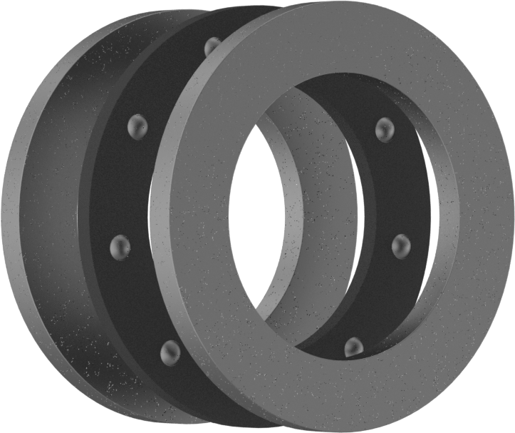 Eksenel Bilyalı Rulman, Çelik, 1-1/4" Mil Çapı için, 1-7/8" OD, 0,437" Kalınlık