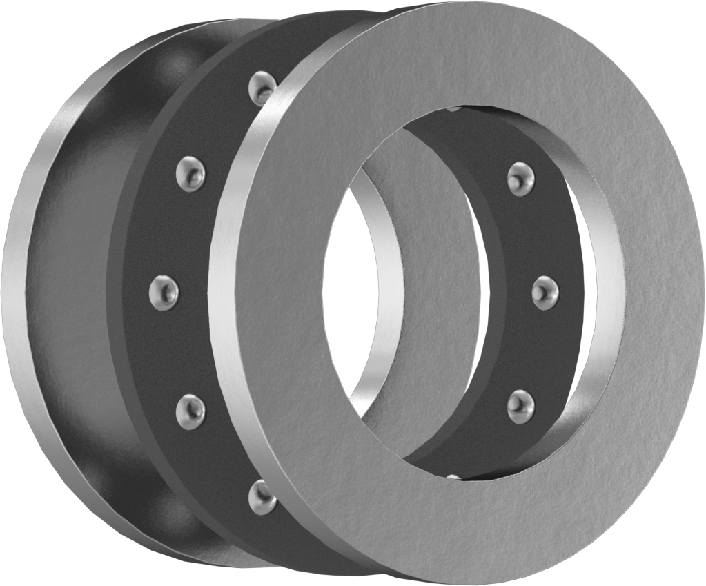 Eksenel Bilyalı Rulman, Paslanmaz Çelik, 1-1/8" Mil Çapı için