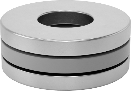 Eksenel Bilyalı Rulman, Çelik, 12 mm Şaft Çapı için, 28 mm OD, 11 mm Kalınlık