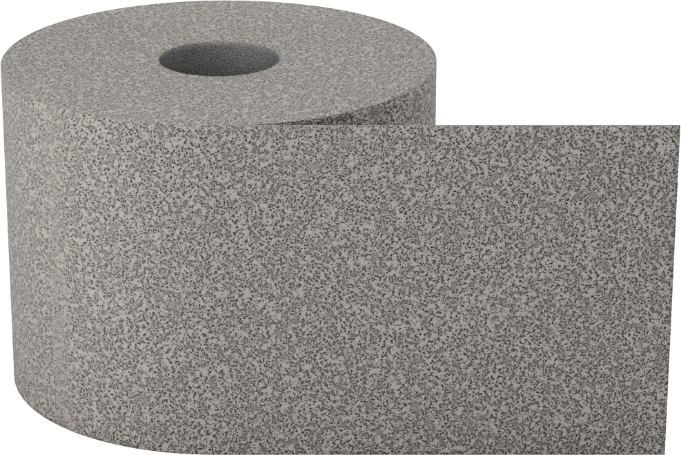 Alüminyum için Zımpara Rulosu, Yumuşak Metaller ve Ametaller, Arka Yüzü Yapışkanlı, 2-3/4" Genişlik x 45 Fit Uzunluk, 120 Kum