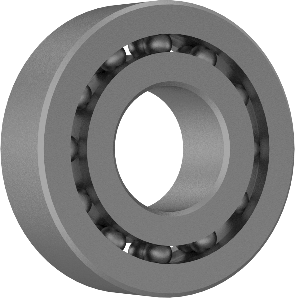 Kendinden Hizalamalı Bilyalı Rulman, Açık, Anma Numarası 1203, 17 mm şaft çapı için