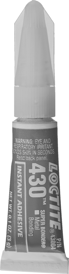 Anında Yapışan Yapıştırıcı, Loctite® 430, 0,1 FL. oz. Tüp