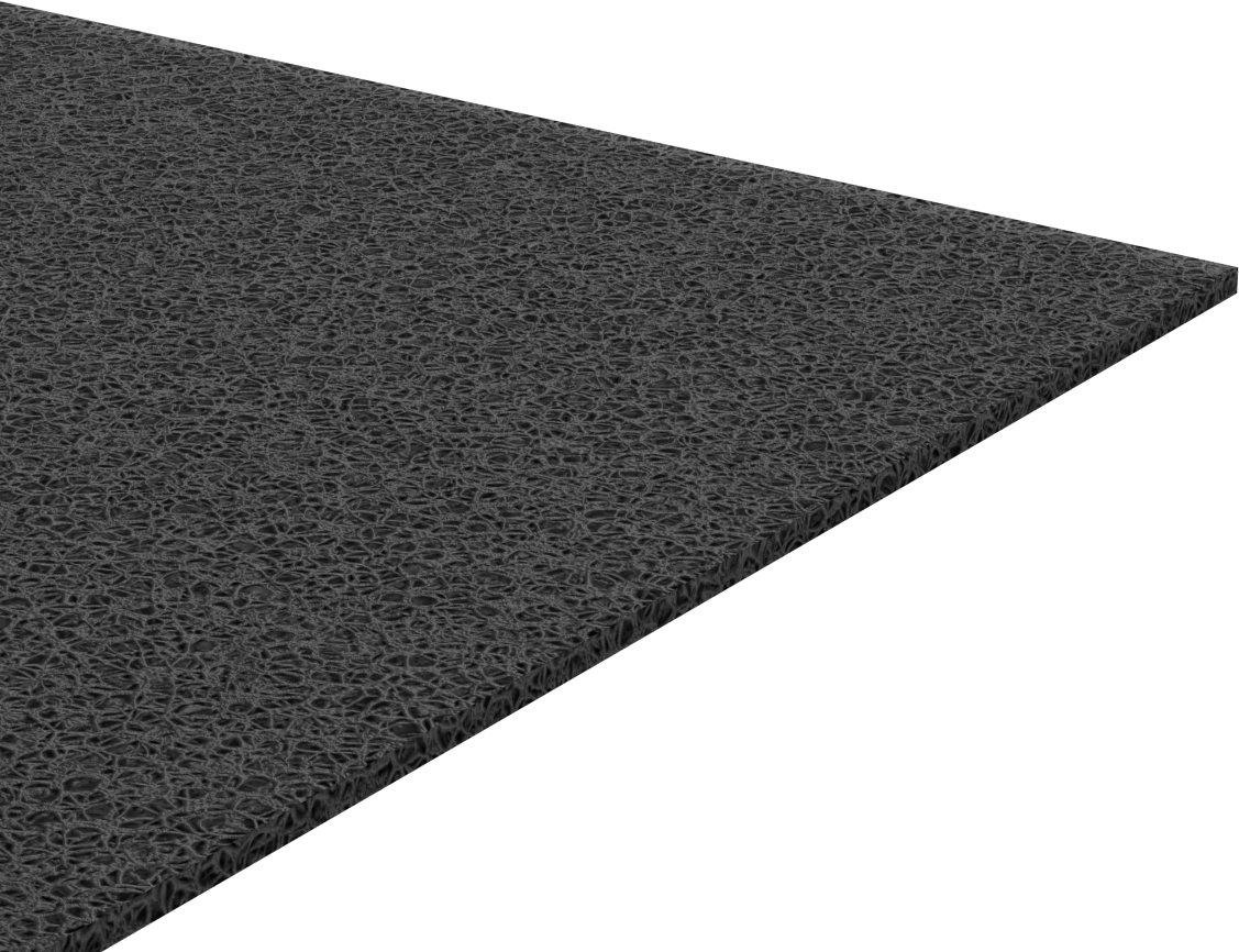 Statik Kontrol Poliüretan Köpük Levha, Kaba Dokulu, Süper Yastıklama, 1/4" Kalınlık, 24" x 24"