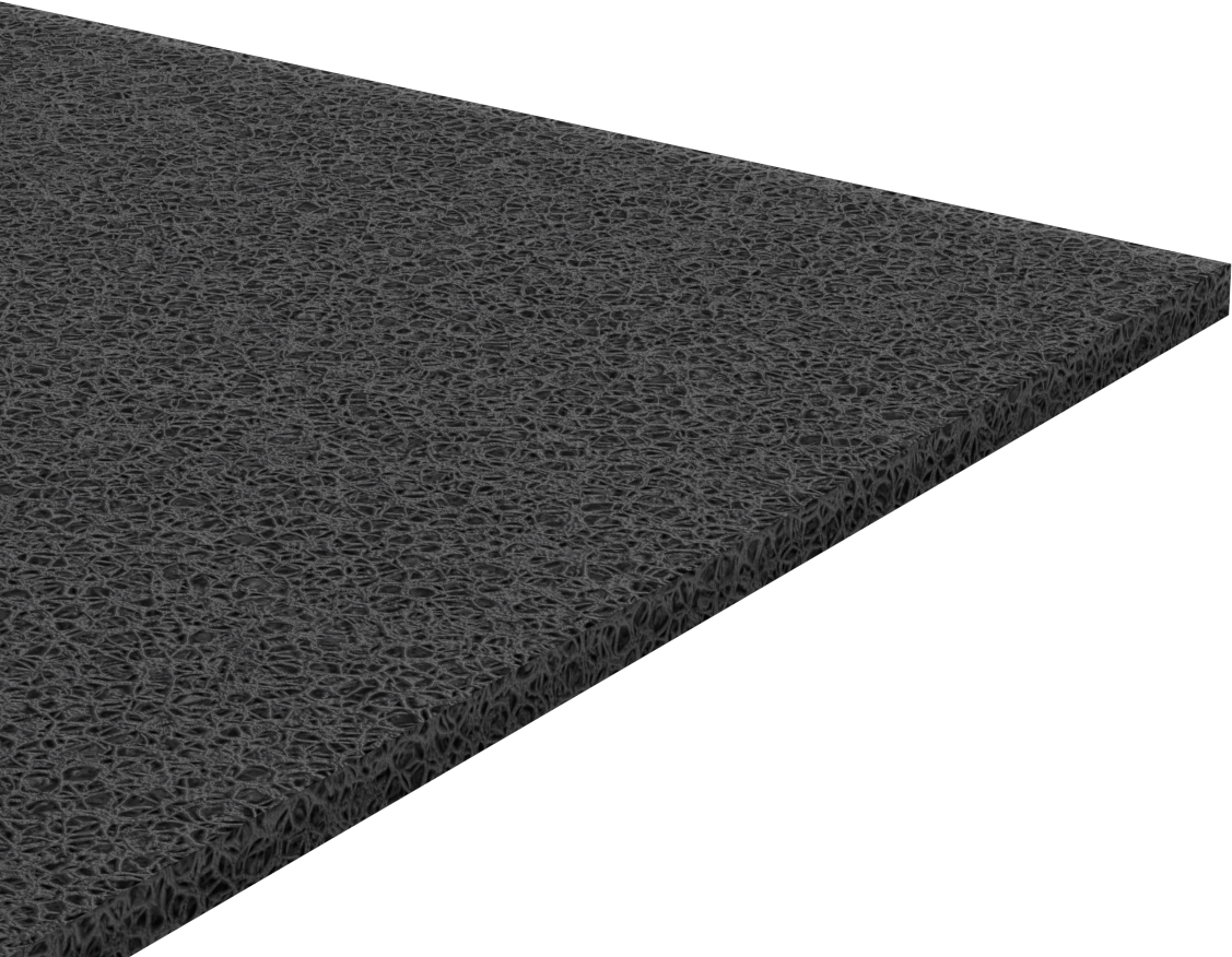 Statik Kontrol Poliüretan Köpük Levha, Kaba Dokulu, Süper Yastıklama, 1/2" Kalınlık, 24" x 24"