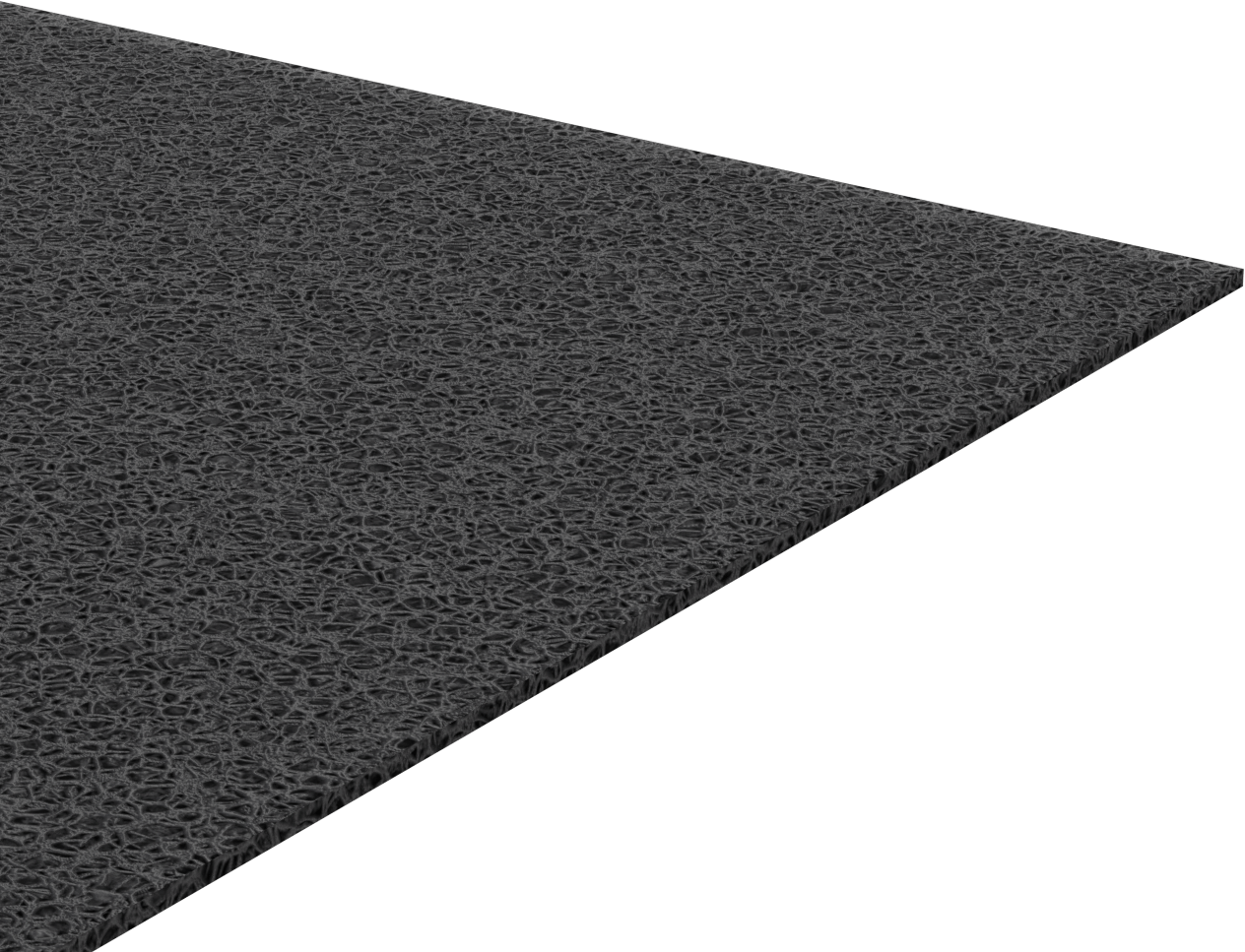 Statik Kontrol Poliüretan Köpük Levha, Kaba Dokulu, Süper Yastıklama, 1/4" Kalınlık, 36" x 36"
