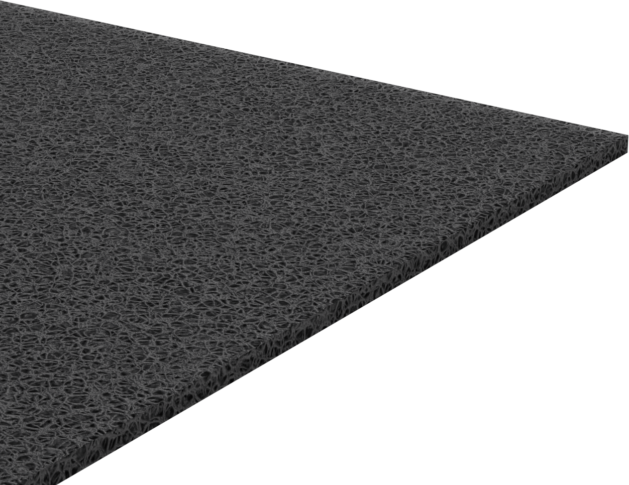 Statik Kontrol Poliüretan Köpük Levha, Kaba Dokulu, Süper Yastıklama, 1/2" Kalınlık, 36" x 36"