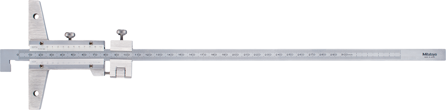 Mitutoyo Vernier Derinlik Ölçer, Model Numarası 527-413, 0 mm ila 300 mm Ölçüm Aralığı