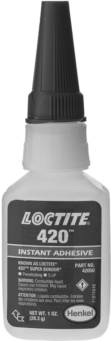 Emici Anında Yapışan Yapıştırıcı, Loctite® 420, 1 FL. oz. Şişe