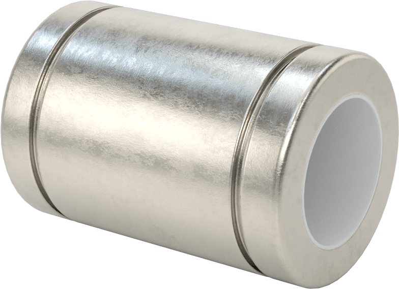 Gıda ve İçecek Kılıflı Lineer Rulmanlar, 25 mm Mil Çapı için, 58 mm Toplam Uzunluk