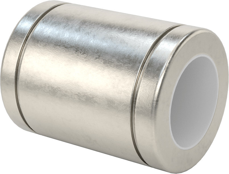 Gıda ve İçecek Kılıflı Lineer Rulmanlar, 1-1/4" Mil Çapı için, 2-5/8" Toplam Uzunluk