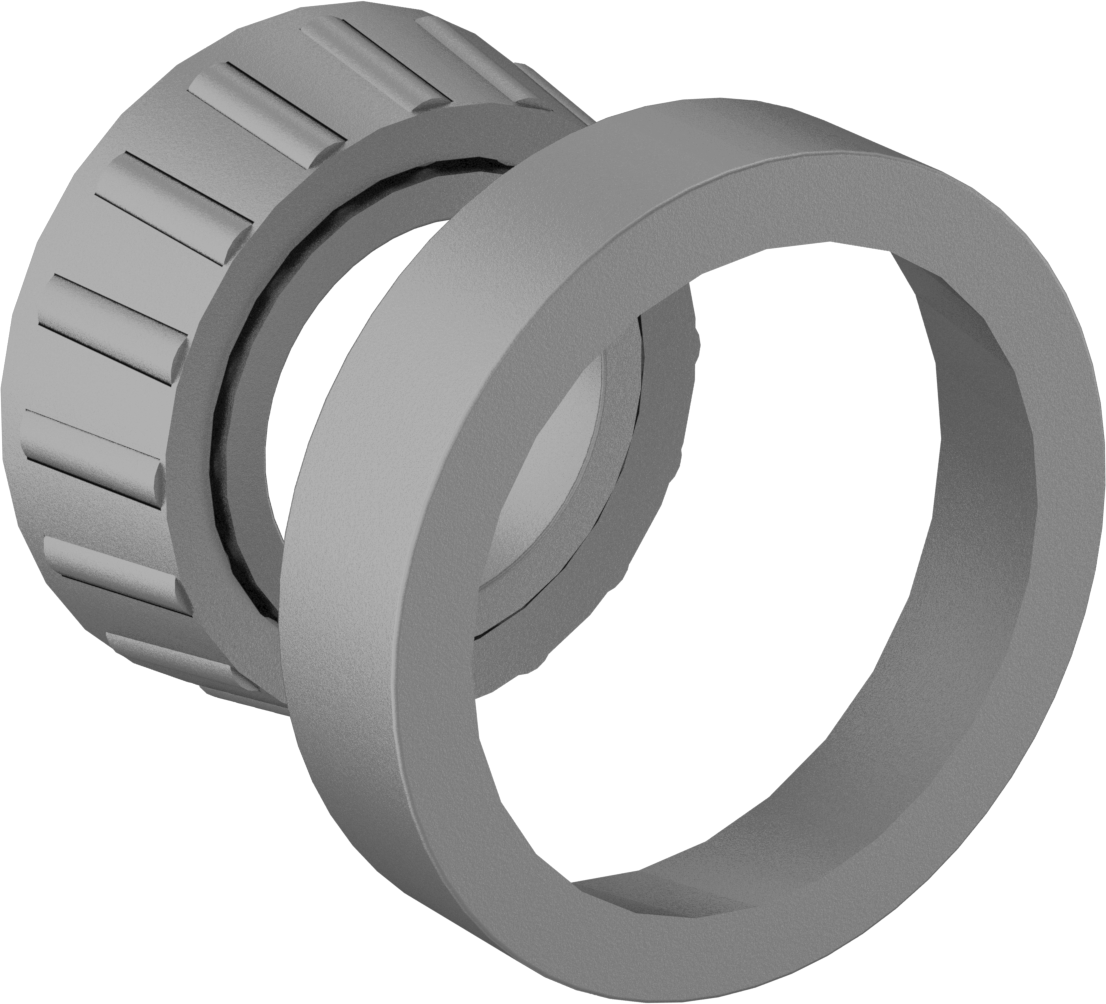 Çelik Halkalı Konik Makaralı Rulman, Anma Numarası 30206, 30 mm Mil Çapı için