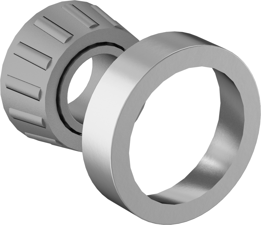 Çinko Kaplı Çelik Halkalı Konik Makaralı Rulman, Ticaret No. LM11949/LM11910, 3/4" Mil Çapı için