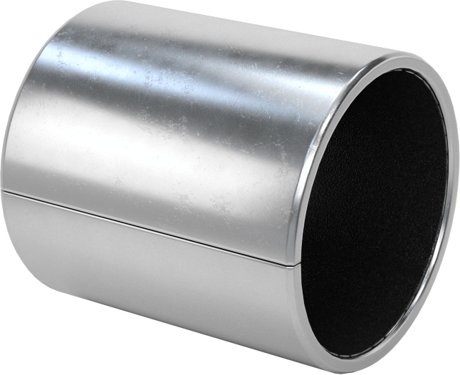 Kuru Çalışmalı Metal Takviyeli PTFE Kovanlı Rulman, Çelik Kabuk ile, Bronz Sırtlı, 16 mm Mil Çapı için, 20 mm Uzunluk
