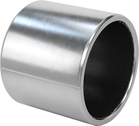 Kuru Çalışmalı Metal Takviyeli PTFE Kovanlı Rulman, Çelik Kabuk ile, Bronz Sırtlı, 20 mm Mil Çapı için, 20 mm Uzunluk