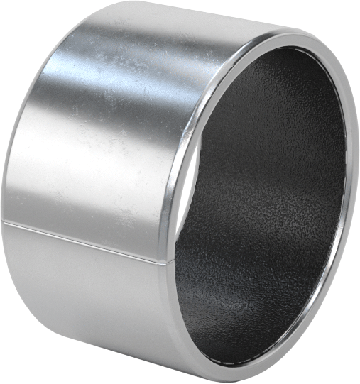 Kuru Çalışmalı Metal Takviyeli PTFE Kovanlı Rulman, Çelik Kabuk ile, Bronz Sırtlı, 24 mm Mil Çapı için, 15 mm Uzunluk