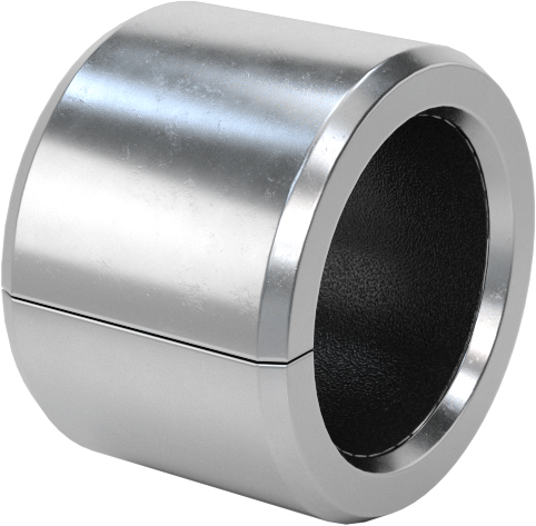 Kuru Çalışmalı Metal Takviyeli PTFE Kovanlı Rulman, Çelik Kabuk ile, Bronz Sırtlı, 5 mm Mil Çapı için, 5 mm Uzunluk