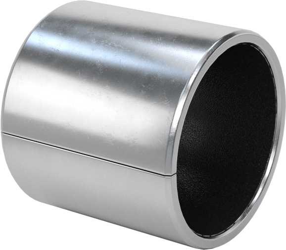 Kuru Çalışmalı Metal Takviyeli PTFE Kovanlı Rulman, Çelik Kabuk ile, Bronz Sırtlı, 14 mm Mil Çapı için, 15 mm Uzunluk