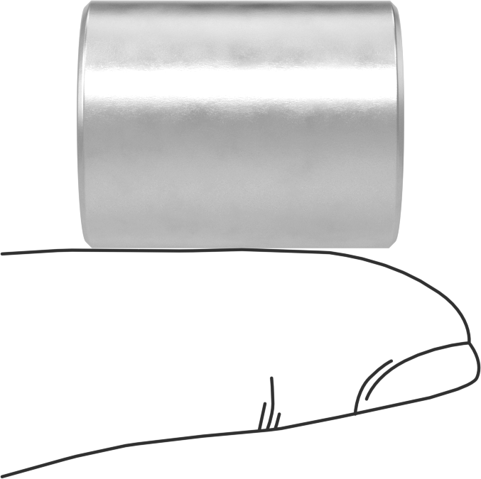 Kuru Çalışmalı Metal Takviyeli PTFE Kovanlı Rulman, Alüminyum Kabuklu, 16 mm Mil Çapı için, 25 mm Uzunluk