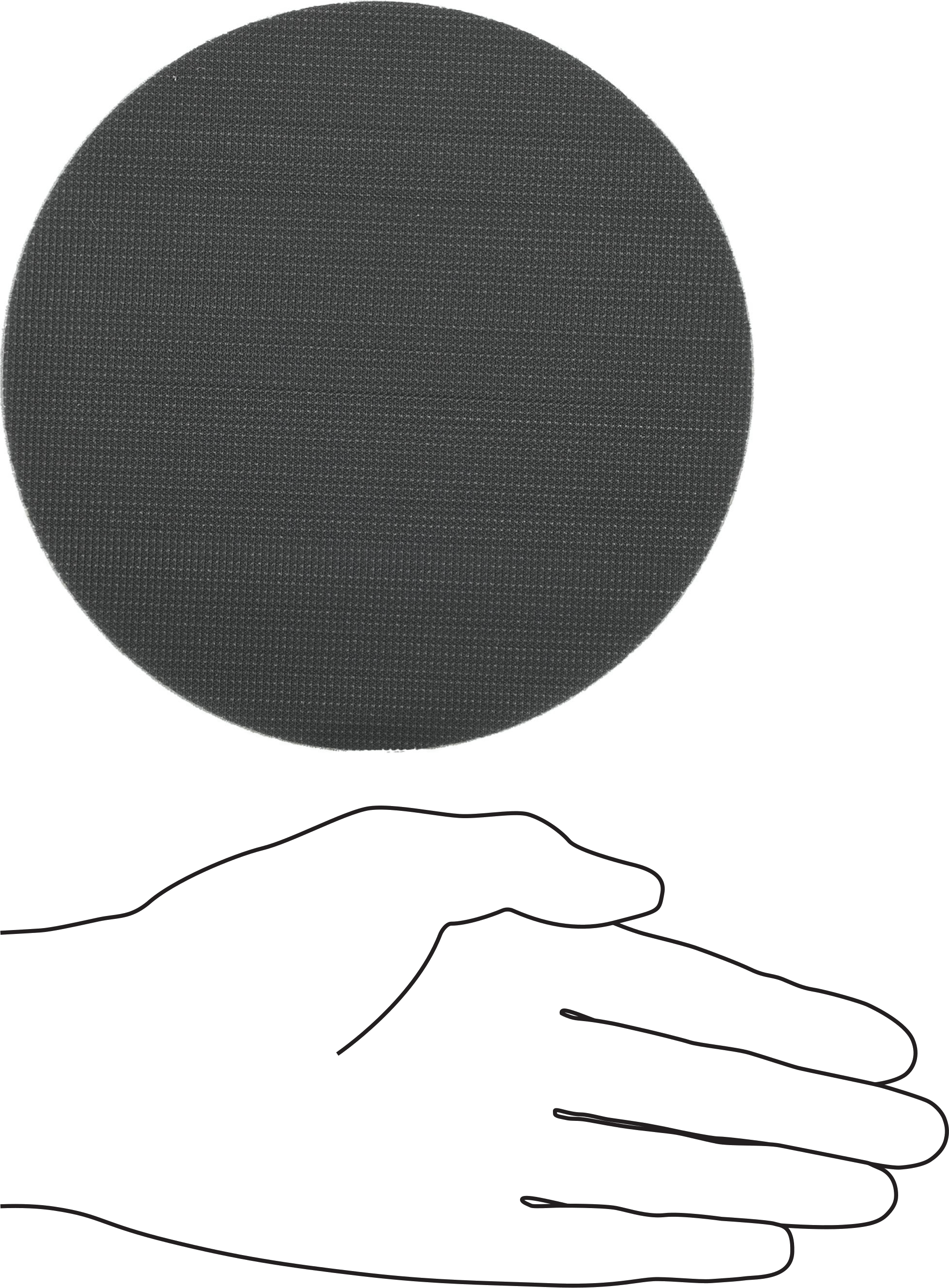 Sanding Disc Cushioning Pad, 6" Diameter, 3/4" Thick