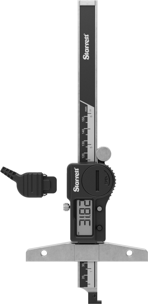 Starrett Elektronik Derinlik Ölçer, Model Numarası 3753B-6/150, 0“ ila 6” Ölçüm Aralığı