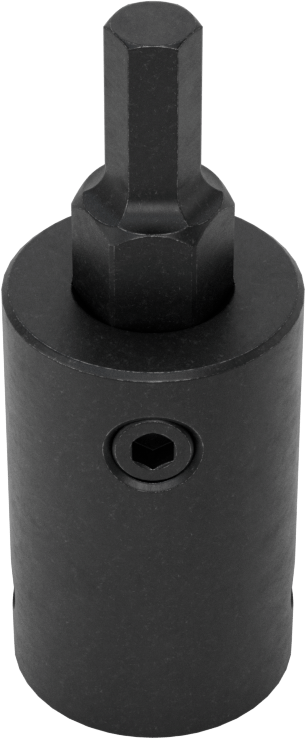 Stubby Darbeli Altıgen Uçlu Soket, 1/2" Kare Tahrik, 1/4" Tahrik Boyutu