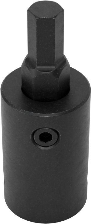 Stubby Darbeli Altıgen Uçlu Soket, 1/2" Kare Tahrik, 5/16" Tahrik Boyutu