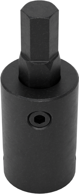 Stubby Darbeli Altıgen Uçlu Soket, 1/2" Kare Tahrik, 3/8" Tahrik Boyutu