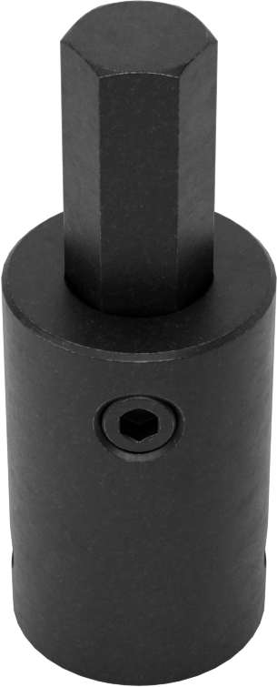 Stubby Darbeli Altıgen Uçlu Soket, 1/2" Kare Tahrik, 7/16" Tahrik Boyutu