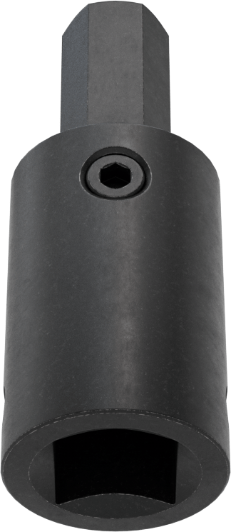 Stubby Darbeli Altıgen Uçlu Soket, 1/2" Kare Tahrik, 7/16" Tahrik Boyutu