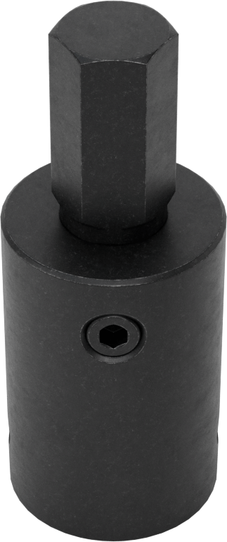 Stubby Darbeli Altıgen Uçlu Soket, 1/2" Kare Tahrik, 1/2" Tahrik Boyutu