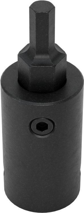 Stubby Darbeli Altıgen Uçlu Soket, 1/2" Kare Tahrik, 6 mm Tahrik Boyutu