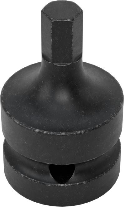 Stubby Darbeli Altıgen Uçlu Soket, 1/2" Kare Tahrik, 7 mm Tahrik Boyutu
