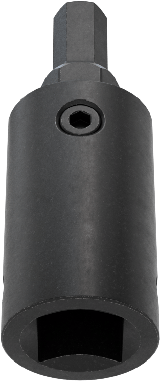 Stubby Darbeli Altıgen Uçlu Soket, 1/2" Kare Tahrik, 8 mm Tahrik Boyutu