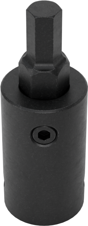 Stubby Darbeli Altıgen Uçlu Soket, 1/2" Kare Tahrik, 8 mm Tahrik Boyutu