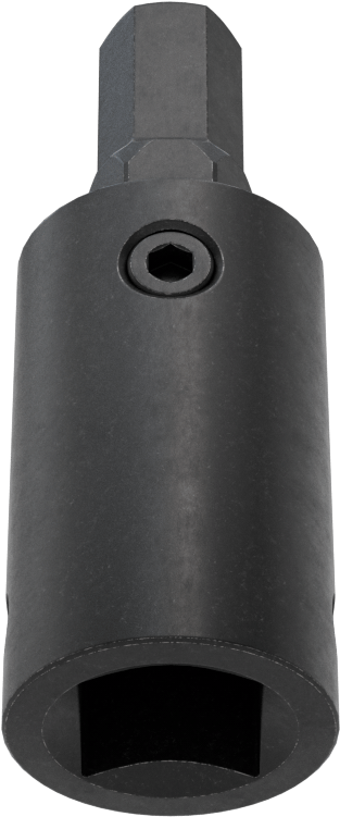 Stubby Darbeli Altıgen Uçlu Soket, 1/2" Kare Tahrik, 10 mm Tahrik Boyutu