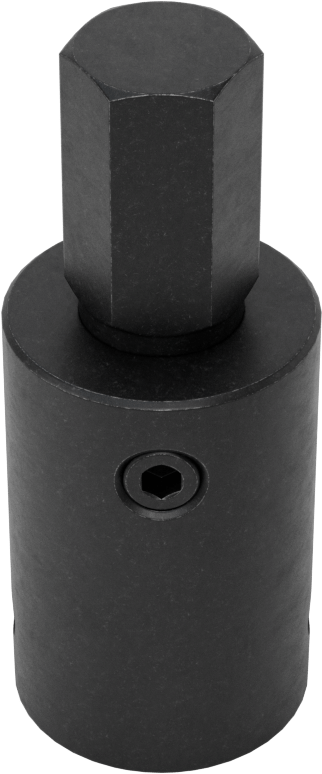Stubby Darbeli Altıgen Uçlu Soket, 1/2" Kare Tahrik, 14 mm tahrik boyutu