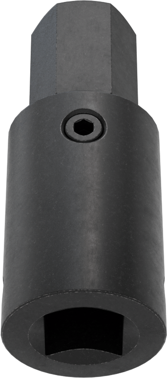 Stubby Darbeli Altıgen Uçlu Soket, 1/2" Kare Tahrik, 17 mm Tahrik Boyutu