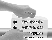 Üzerine Yazılabilir Yıkanabilir Boru İşaretleyicileri